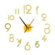 thumbnail image 5 of Reloj de pared Silencioso DIY Kit de Reloj perfecl Grande Moderno oro, 5 of 7