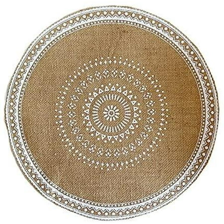 

QING SUN 4PCS Placemats Home Round Non-Slip Placemats Heat-Resistant Anti-Fouling And Washable For Heat Insulation Kitchen Cooking Placemat