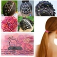 thumbnail image 2 of 50 PCS Girls No Damage Hairband Elastic Hair Ties Tiny Ponytail Holder Rope Mixed Colors Soft Headband Accessories Mini Seamless Toddler Hair Bands, 2 of 8