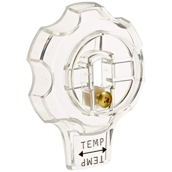 Danco, Inc. 88202 Handle, for Use with Mixet Tub and Shower Temperature Control Faucets, 3 in Dia X 7/8 in D, Clear