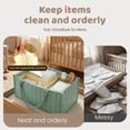 thumbnail image 5 of Baby Diaper Caddy Organizer Nursery Storage Bin Basket with Handle Portable Diaper Organizer Suitable for Indoor Outdoor, 5 of 11