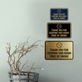 thumbnail image 2 of Signs ByLITA Classic Framed Thank You For Keeping This Room Free Of Smoke Sign (Brushed Gold) - Small, 2 of 8