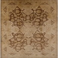 thumbnail image 1 of Ahgly Company Indoor Square Mid-Century Modern Dark Bisque Brown Oriental Area Rugs, 3' Square, 1 of 6