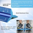 thumbnail image 2 of RUseeN 12” Architectural Scale, Aluminum Architectural Scale Triangular Drafting Ruler for Architects, Draftsmen, Students and Engineers, Blue, 2 of 7