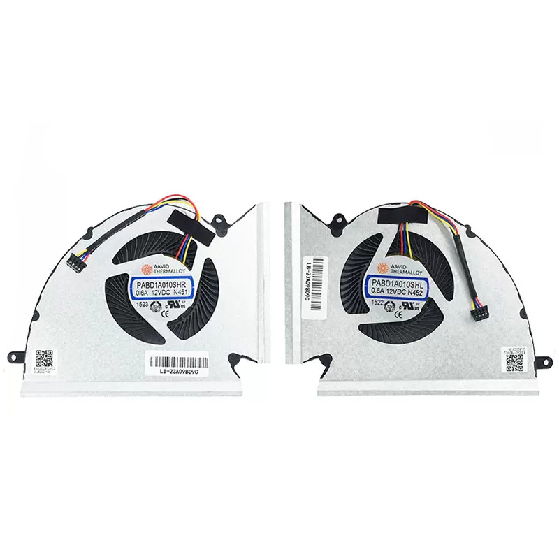 Laptop Cooler CPU GPU Cooling Fan For MSI 76 WE76 GP76 MS-17K3 17K2 17K1 N451 N452