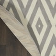 thumbnail image 5 of Nourison Grafix Geometric White/Grey 5'3" x ROUND Area Rug, (5 Round), 5 of 8