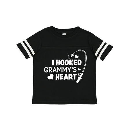

Inktastic I Hooked Grammy s Heart with Fishing Rod Gift Toddler Boy or Toddler Girl T-Shirt