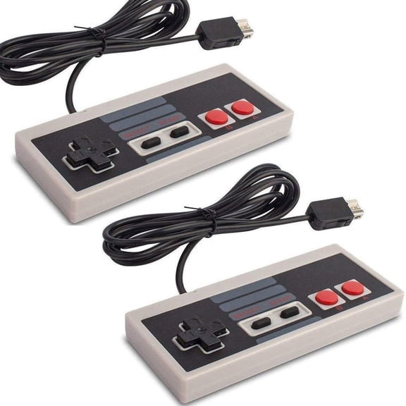 2 Pack Classic USB Controller for NES Gaming, Wired PC USB NES Controller Retro Game Pad Joystick Raspberry Pi Controller for Windows PC Mac Linux RetroPie NES Emulators
