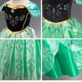 thumbnail image 3 of Girls Light-Up Princess Costume, Emerald Green & Black LED Party Gown, Magical Winter Fancy Dress for Halloween, Christmas, Cosplay & Birthday, 3 of 5