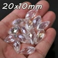 thumbnail image 6 of U8MO 12x6mm 16x8mm 20x10mm 25x12mm Teardrop Faceted Crystal Glass Loose Pendant Beads-1# Clear-12x6mm (30pcs), 6 of 9