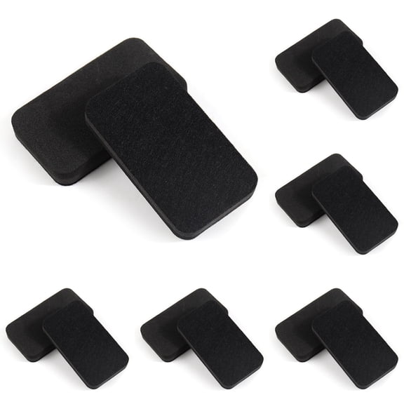 Rectangular Whiteboard Eraser, New Material Dry Erase Cleaner, Black 5-Pack
