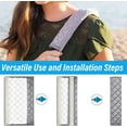 thumbnail image 6 of GoXteam 4 Pack Gray Seat Belt Cover Extra Long Seat Belt Pads for Car Seatbelt Protector Soft Comfort Safe Belt Shoulder Strap Covers Harness Pads Helps Protect Your Neck and Shoulder, 6 of 7