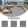 thumbnail image 2 of TrumanPick Deck Tiles 11 PCS Patio Pavers Waterproof Interlocking Flooring Tiles 12"W x 12"L All Weather Use Outdoor Flooring for Patio Garden Balcony Backyard, Mid Gray, 2 of 12