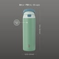 thumbnail image 6 of TAL 24oz Stainless Steel 2-in-1 Straw and Chug Water Bottle with Push Lid, Sage, 6 of 11
