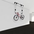 thumbnail image 2 of 60kg/132LBS Bicycle Bike Lift Hoist Ceiling Storage Hanger Pulley Rack Garage + Hooks, 2 of 12