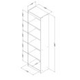 thumbnail image 3 of Meubles South Shore, collection Smart Basics, Bibliothèque étroite 5 tablettes, 3 of 6