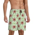 thumbnail image 2 of Sikiie Lilies Flowers Mens Pajama Shorts, Lightweight Lounge Pant with Pockets Soft Sleep Pj Shorts for MenMedium, 2 of 6