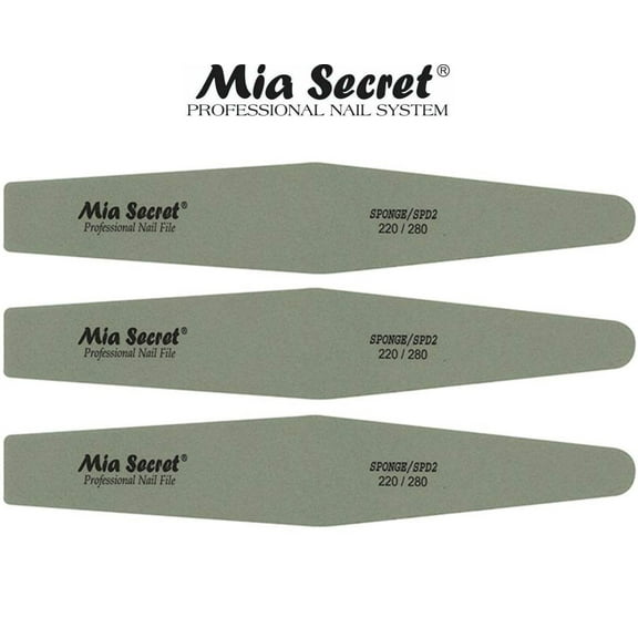 Mia Secret - NAIL FILE - SPONGE DIAMOND #220/280 (SPD2) x 3