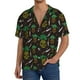 thumbnail image 1 of Fotbe Pineapples Camisa Estampada de Manga Corta para Hombre, Casual de Verano, Estilo Playero, Sin Arrugas-Large, 1 of 5