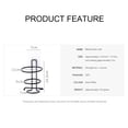thumbnail image 4 of Estante De Pared Para Baño, Estante Para Secador De Pelo Montado En La Pared, Soporte Para Secador De Pelo, Soporte En Espiral sonducket HA025932-00, 4 of 5