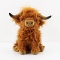 thumbnail image 1 of Muñeco de peluche con forma de vaca de las Tierras Altas de Toy YUKOUQIAN, 25 cm, suave, 1 of 8