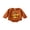 Brown, variant on Bagilaanoe Newborn Baby Girl Boy Thanksgiving Romper Sweatshirt Long Sleeve Bodysuit Turkey Letter Print Pullover 3M 6M 12M 18M Infant Fall Tee Tops