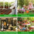 thumbnail image 6 of 50-Pack 6 Inch Plastic Nursery Pots,Plant Pot with Drainage,Seedling Flower Plant Container and Seed Starting Pots for Succulents,Seedlings (Red), 6 of 8