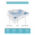 thumbnail image 5 of Quilts Full Size, Blue Waves Coastal Soft Comforter Bedding Set for Bed, Light Blue Ombre Summer Beach Oceans Lightweight Quilted Bedspread with Pillow Cover(2 Pieces) for All Season, 78x90 Inch, 5 of 6