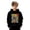 Black, variant on SOFTCCLO Hoodies for Boys Letter Print Back to School Pullover Hoodie Top Stylish Boys Hoodies Size 3-4Y
