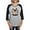Heather/Black, variant on - The Pug Sings The Blues Women's Baseball T Shirt - Womens Baseball Tee