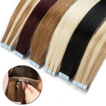 SEGO Tape in Hair Extensions 100% Real Remy Human Hair Long Straight Gold Hair Acessories Clearance