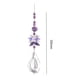 thumbnail image 2 of Atrapaluz de cristal púrpura Colgantes Prismas Windchimes Encantos Decoración de la boda, 2 of 6