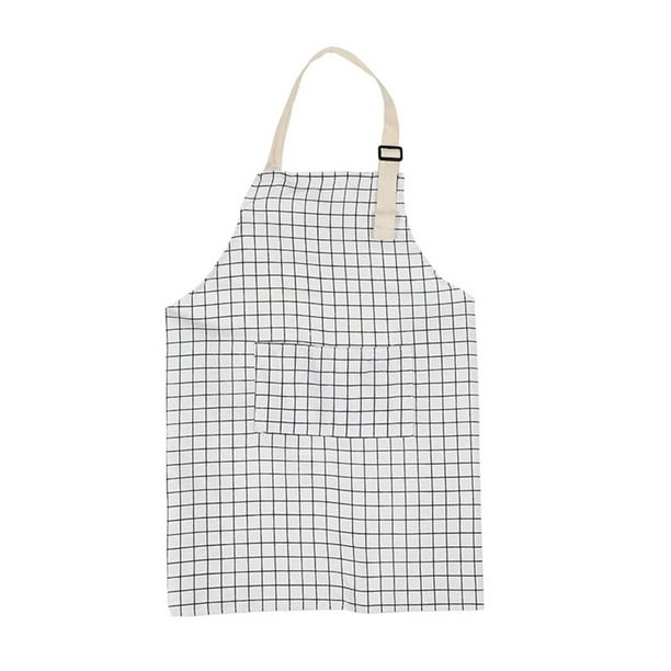 Unisex Kitchen Front Bolsets Delantal Grasa a prueba de ropa Chef cocinar BIB al aire libre BBQ Servidor Artista Bakery Restaurante Gadgets Blanco Eigraketly HA010194-05