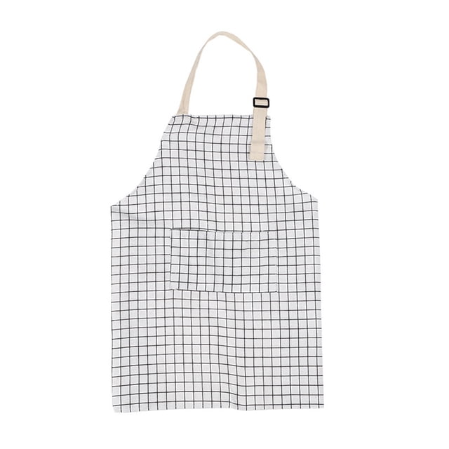 Unisex Kitchen Front Bolsets Delantal Grasa a prueba de ropa Chef cocinar BIB al aire libre BBQ Servidor Artista Bakery Restaurante Gadgets Blanco Advancent HA010194-05