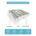 thumbnail image 5 of Dark Green Grass Twin XL Size Down Alternative Comforter,Lightweight Comforter Quilt Bedding Set with Pillow Shams Flower Dragonfly Retro Pastoral Rustic Bed Comforter Duvet Insert 68"x98", 5 of 7