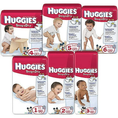 HUGGIES - Snug & Dry Diapers Jumbo Pack (Choose your size)