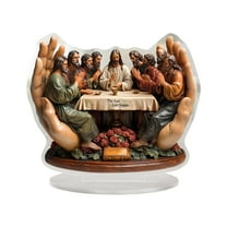 Last Supper Figurine Acrylic Faith Based Decoration for Study or Living Room