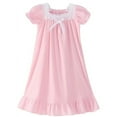 thumbnail image 1 of Kids Toddler Girls Spring Summer Print Ruffle Short Sleeve Princess Dress Sleepwear Clothes, 1 of 2