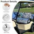 thumbnail image 4 of Pzuqiu Polynesian Flower Golf Cart Front Seat Covers Lightweight Golf Blanket Travel Sports Golf Cart Accessories Soft and Comfortable Machine Washable for Club Car DS Precedent, 4 of 7