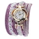 thumbnail image 2 of Reloj de de lujo para mujer Reloj de elegante para Púrpura Sunnimix Reloj de pulsera de cristal para mujer, 2 of 5