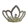 thumbnail image 4 of Mini corona tiara con brillantes diamantes de imitación para boda, joyería para niña de las flores Oro rosa, 4 of 7