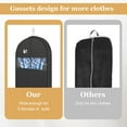 thumbnail image 5 of Abaima 2 Pack 60'' Garment Bags for Travel,4" Gusseted Foldable Garment Bags for Hanging Clothes,Heavy Duty Dress Suit Bag with Pockets,Waterproof Garment Bags for Shirts,Coats,Dresses, 5 of 7