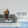 thumbnail image 2 of Reloj de mesa con figura, pantalla digital grande, temperatura y humedad. Adorno artístico para oficina, dormitorio, estante o armario., 2 of 8
