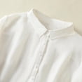 thumbnail image 5 of Sexlip Womens Swimsuit Set Half Button Cover Up Design Turn Down Collar Half Sleeve Loose Silhouette Quick Dry Fabric for Beach Outings White XL, 5 of 9