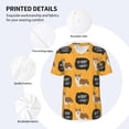 thumbnail image 3 of Lsque Corgi Pattern Mens Polo Golf Shirts Funny Graphics Shorts Sleeve Button Shirts Baseball T-shirt-Large, 3 of 7
