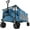 Blue, variant on Sunnyfeel Wagon Cart  79 cu ft  550 lb Foldable,Extra Long Fold up  with Side Pocket and Brakes for Camping Sports Garden Shopping