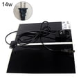 thumbnail image 2 of Flmtop EU/UK/US Plug 5/7/14/20W Reptile Tapis Chauffant Coussin Chauffant Réglable Couverture Électrique Noir, 2 of 9