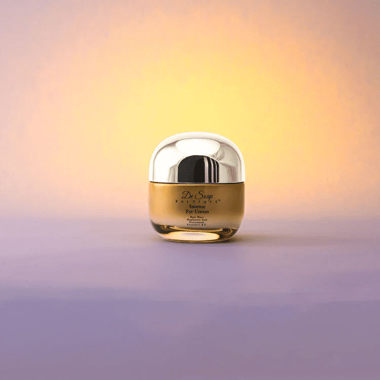 De Soap Boutique Intense Eye Cream Anti Aging – Niacinamide Collagen Eye Cream for Women – Hyaluronic Acid Under Eye Cream Enriched with Rose Water, Vitamin C and E