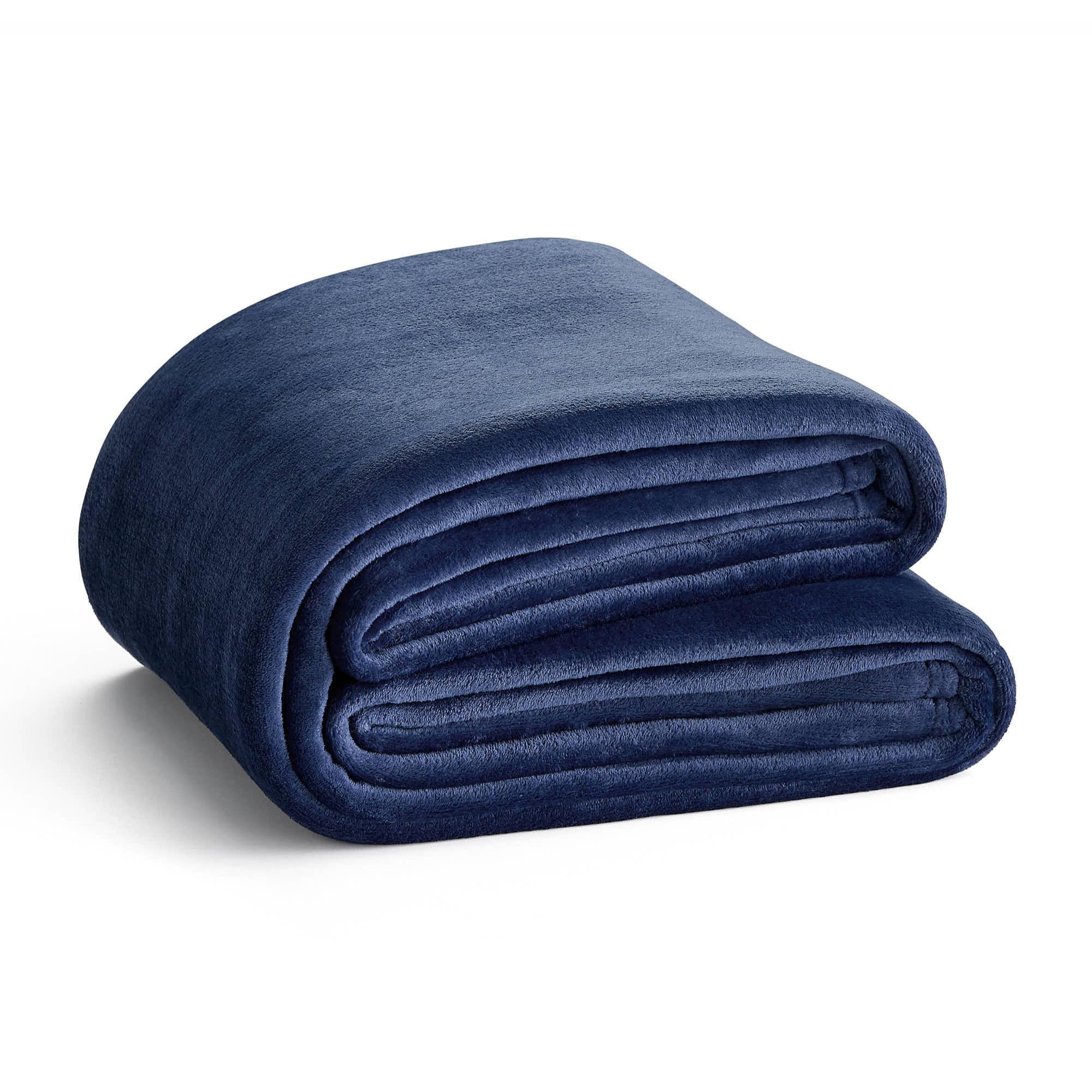 Rest Haven Fleece Blanket - King (108" x 90"), Navy