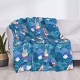 thumbnail image 3 of Rateoe Watercolor Ships Pattern Flannel Throw Blanket, Ultra-soft Blanket for Bed, Couch, Car, Hypoallergenic Anti-pilling blanket-80"x60"(Horizontal), 3 of 6